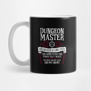 Dungeon Master, Dungeons & Dragons - The Weaver of Lore & Date Mug